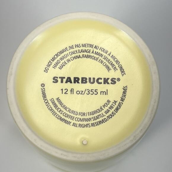 Starbucks 2017 Portland Rose Ceramic Double Wall Mug Tumbler 12oz Tattoo NEW - Picture 8 of 8